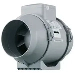 Vents Rohrventilator L&uuml;fter TT Pro 125 T bis 350 m3/h Grau / Silber / Titan 30