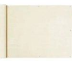 vidaXL Balkon Sichtschutz Creme 90x500 cm HDPE