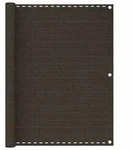 vidaXL Balkon-Sichtschutz Braun 120x500 cm HDPE