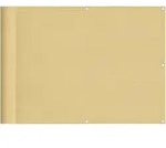 vidaXL Balkonsichtschutz Sandfarben 75x400 cm 100 % Polyester-Oxford