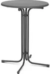 Royal Catering Stehtisch - &Oslash; 80 cm - klappbar - grau -