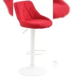 CLP Barhocker Lazio Stoff rot/wei&szlig;