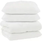 vidaXL Decke mit Kissen 3 pcs Wei&szlig; Mikrofaser und Daunenfedern