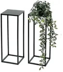 2x DanDiBo Blumenhocker Metall Schwarz 50 cm Blumenst&auml;nder 96315 S...
