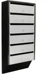 Profirst Briefkastenanlage Quarten 6 Silber Schwarz