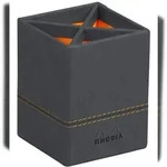 Rhodiarama Stiftek&ouml;cher aus Kunstleder, 8x8x11cm - Titan 194525C