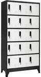 vidaXL Schlie&szlig;fachschrank Anthrazit und Wei&szlig; 90x40x180 cm Stahl