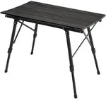 JAWINIO Gartentisch klappbar Falttisch h&ouml;henverstellbar Aluminium Schwarz