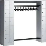 C+P Garderobe 8073000S10003 Schlie&szlig;f&auml;cher 15Personen lgr/lgr