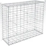 Gabione 100 x 80 x 30 cm, Steinkorb, mit 5 x 10 cm engmaschigem Gitter, aus