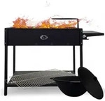 Grillpeter Mangal Set Batyr 80 Schaschlikgrill 80cm mit Grillrost Kasan 8L