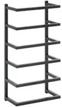 vidaXL Handtuchst&auml;nder Schwarz 24x12x48 cm Stahl