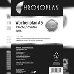 Chronoplan 50576 Wochenplan, A5, 2026, Wei&szlig;, 148 x 210 mm, Inhalt: 63 Bl&auml;tter / 1