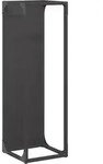 vidaXL Brennholzregal Schwarz 25x25x80 cm Kaltgewalzter Stahl