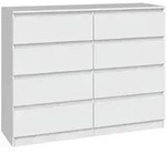 ibonto Hochkommode Kommode Gro&szlig;, Stilvoll & Praktisch mit 8 Schubladen...