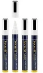 Securit&reg; 4er-Set Fl&uuml;ssigkreidemarker - Wei&szlig; - Keilspitze 2-6mm