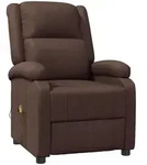 vidaXL Massagesessel Braun Kunstleder