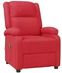 vidaXL Massagesessel Rot Kunstleder