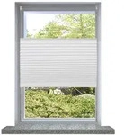 vidaXL Plissee Faltrollo Rollo Plisseerollo 50x150cm Wei&szlig;