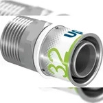 Uponor &Uuml;bergangsnippel S-Press PLUS aus Messing, verzinnt 32mmx1 1/4 AG