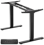 ONKRON Steh-Sitz Schreibtisch Gestell bis 100 kg, h&ouml;henverstellbar elektrisch...