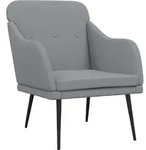 vidaXL Sessel Hellgrau 63x76x80 cm Stoff