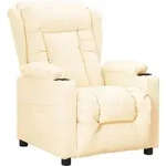 vidaXL Relaxsessel Creme Kunstleder