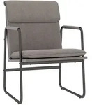 vidaXL Loungesessel Taupe 55x64x80 cm Stoff