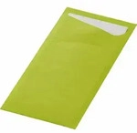 100 Duni Sacchetto&reg; Zelltuch Serviettentaschen inkl. Servietten, kiwi weiss,