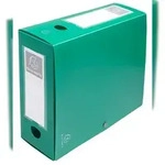 Exacompta 59933E 10x Archivbox mit Druckknopf aus PP 700&mu;, R&uuml;cken 100mm,