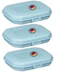 Westmark 3 Snack-boxen Mini 300 ml, blau, 235122EB