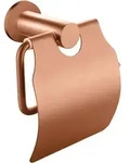 Aloni Toilettenpapierrollenhalter mit Deckel Kupfer geb&uuml;rstet