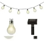 Lumineo LED Solarlichterkette 4,5m Twinkle-Effekt Gl&uuml;hbirnen Solarleuchte