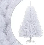 vidaXL K&uuml;nstlicher Weihnachtsbaum Klappbar mit St&auml;nder Wei&szlig; 120 cm