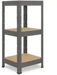 shelfplaza PRO 90x40x40 cm Schwerlastregal in grau mit 3 B&ouml;den und 200 kg...