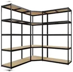 CLP 3er Regalsystem schwarz