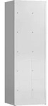 ClassiX Schlie&szlig;fachschrank, 2 Abteile &agrave; 5 F&auml;cher, 1800 x 590 x 500 mm,...