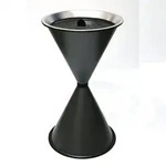 Stand Aschenbecher Diabolo 71x40cm graphit inkl. 25 kg Quarzsand SZAGATO Aschenbecher
