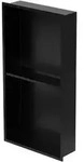 LuxeBath Doppel-Wandnische Edelstahl 30 &times; 60 &times; 10 cm Schwarz &ndash; Duschnische...
