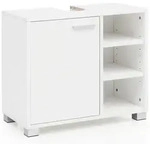 FineBuy Waschbeckenunterschrank FB51390 wei&szlig; Badschrank Waschtisch Unterschrank