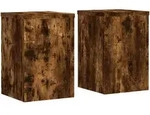 vidaXL Pflanzenst&auml;nder 2 Stk. R&auml;uchereiche 20x20x30 cm Holzwerkstoff