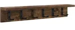 vidaXL Wandmontierter Kleiderst&auml;nder R&auml;uchereiche 60 x 10.5 x 10.5 cm