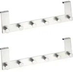 WENKO T&uuml;rgarderobe Edelstahl Mod. Celano 2er Set
