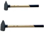 Vago-Tools 2 tlg Set Schlosserhammer Holzstiel 3/4 kg