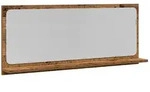 vidaXL Spiegelregal mit Regal Altholz 90 x 10.5 x 37 cm Holzwerkstoff