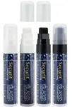 Securit&reg; 4er-Set Fl&uuml;ssigkreidemarker Waterproof &ndash; Wei&szlig;, Schwarz &ndash;...