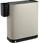 SVITA MLT2X30 M&uuml;lleimer Treteimer Abfalleimer 60l 2 F&auml;cher freistehend mit Deckel