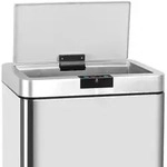 Kitchen Move Automatischer M&uuml;lleimerdeckel DAYTONA silber Plastik Silber
