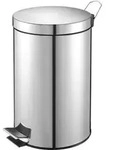 Vepa Bins Metall Treteimer 24,8 x 40 cm Silber