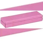 Rhodiarama Stiftebox aus Kunstleder, 21x5,5x3cm - Flieder 319781C